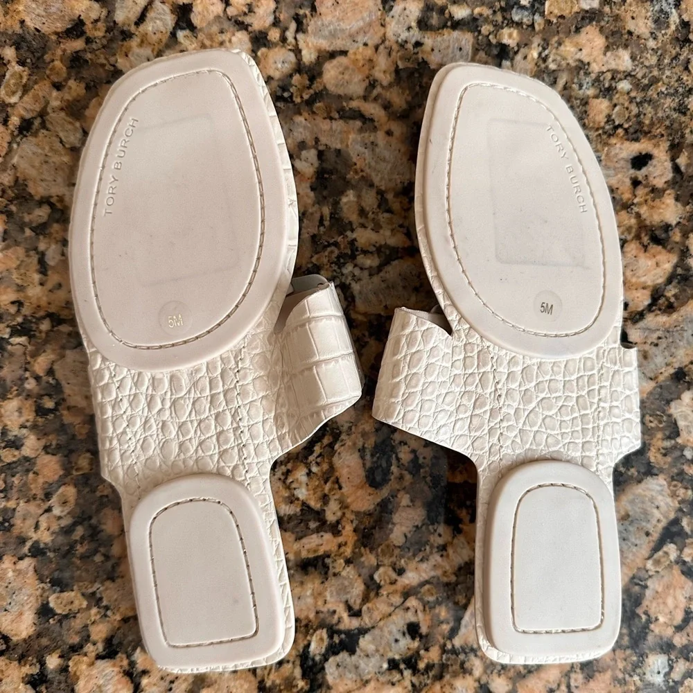 Tory Burch Leather Flip Flops, Summer Slides